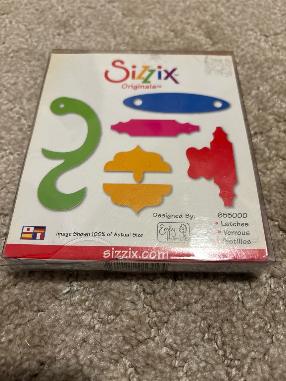 Sizzix Originals Die - Latches Designed By Emily Humble #655000 Scrapbooking